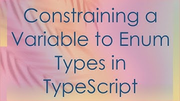 Constraining a Variable to Enum Types in TypeScript