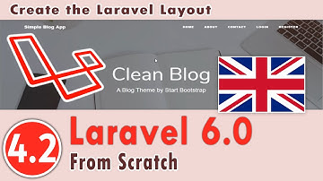 4.02 - Laravel 6.0 Course - Create Front End | Create the Laravel Layout