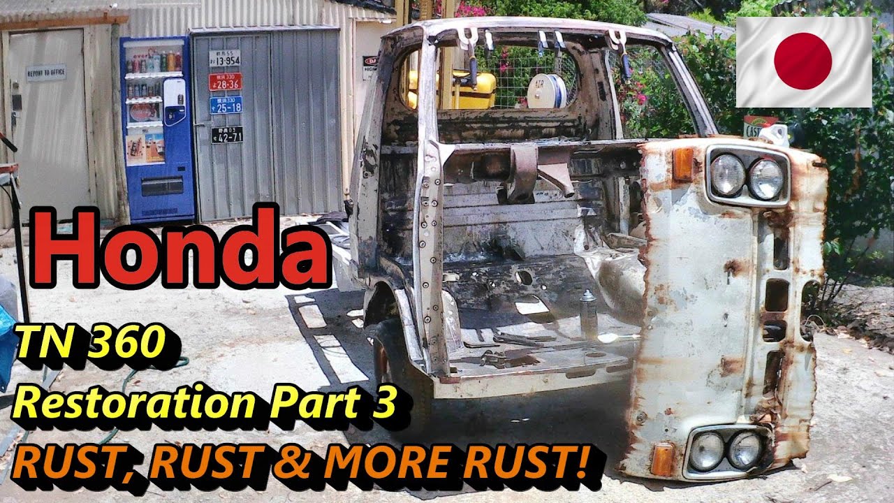 ТАК МНОГО РЖАВЧИНЫ! Можно ли починить этот редкий мини-грузовик Honda TN360? Реставрация Honda Ke...