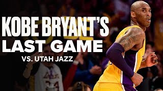 Look Back At Kobe Bryant's Last Game vs. Utah Jazz | April 13, 2016
