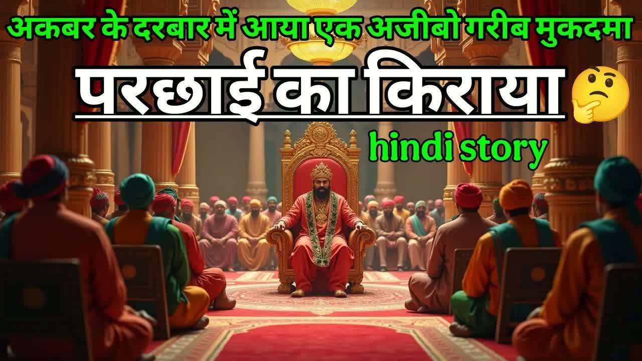 अकबर के दरबार में आया एक अजीबोगरीब मुकदमा परछाई का किराया ｜ akbar birbal ki kahani｜majedar story｜.