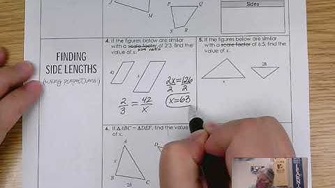 Similar Polygons NOTES and practice