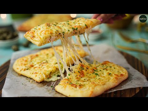 Cheese Garlic Bread with Honey Mayo Dip By SooperChef