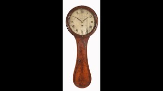 English Tear Drop Tavern Clock made by William Orpwood, Ipswich.