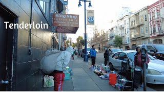 [4K] Walking TENDERLOIN & Civic Center (San Francisco, California)