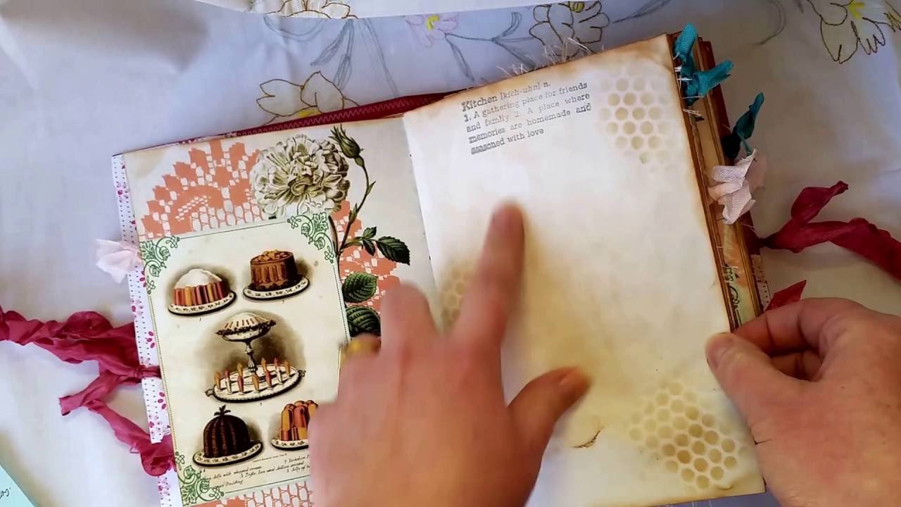 Vintage Tea Party Journal - DT Project for Tsunami Rose **SOLD** - YouTube