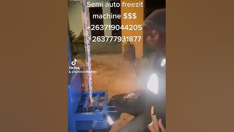 Semi automatic freezit making machine