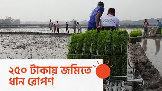 রাইস ট্রান্সপ্ল্যান্টার মেশিনের সাহায্যে বোরো ধান রোপণ কর্মসূচির উদ্বোধন | [RICE Transplant Machine]