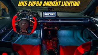 MK5 Supra Ambient Lighting Kit Install *Looks INSANE*