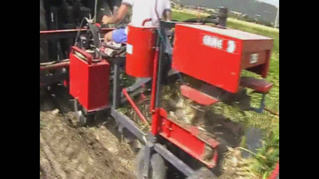 ERME: 1-row garlic harvester-binder.wmv