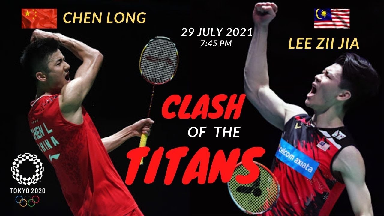Lee Zii Jia faces defending champion Chen Long in Tokyo Olympics - YouTube