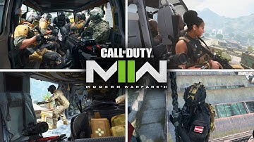 Call of Duty: Modern Warfare 2 - Epic Map Infiltration Sequences (Cinematic Intros) 4K
