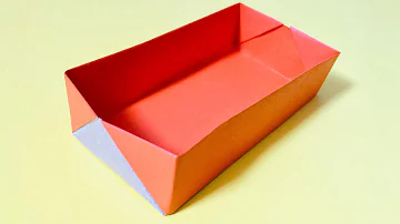 折り紙の箱 三段ひみつ箱 Origami Stepper Box No Glue