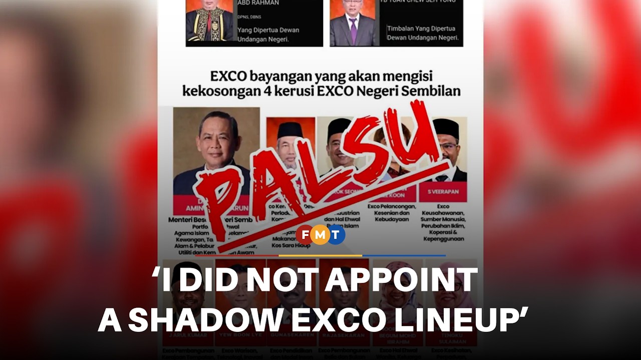 Aminuddin rubbishes shadow exco appointments claim