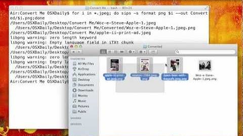 How to Batch Convert Images from the Command Line with sips