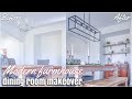 EXTREME DINING ROOM MAKEOVER | DIY SHIPLAP ON A BUDGET | MODERN FARMHOUSE DINING ROOM ON A BUDGET