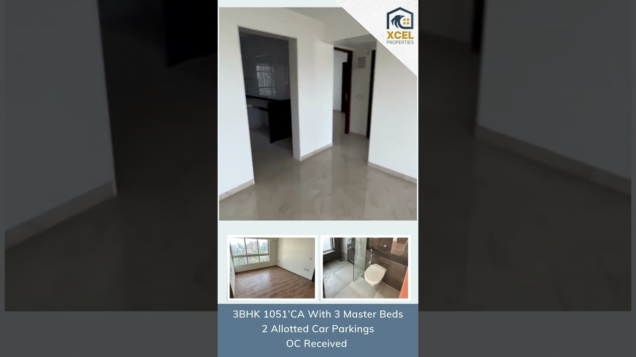 Premium 3BHK Flat Ananda Residency For Sale | Borivali West | Xcel Properties