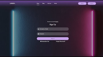 انشاء موقع ويب مكون من login | registration بستخدام HTML, CSS ,javascript