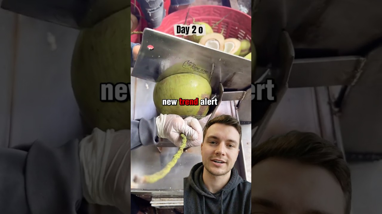 Genius $1 Coconut Drink Machine Business Idea  