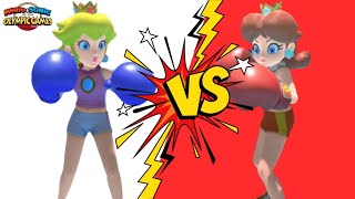 Mario & Sonic At The Olympic Games Tokyo 2020 Boxing Peach VS Daisy Boxing Gameplay Boxing Boxing