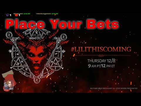 #LilithIsComing Diablo IV Event Today at 12pm EST (& Game Awards!)