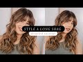 How to style a long shag -  Detailed hairstyle tutorial