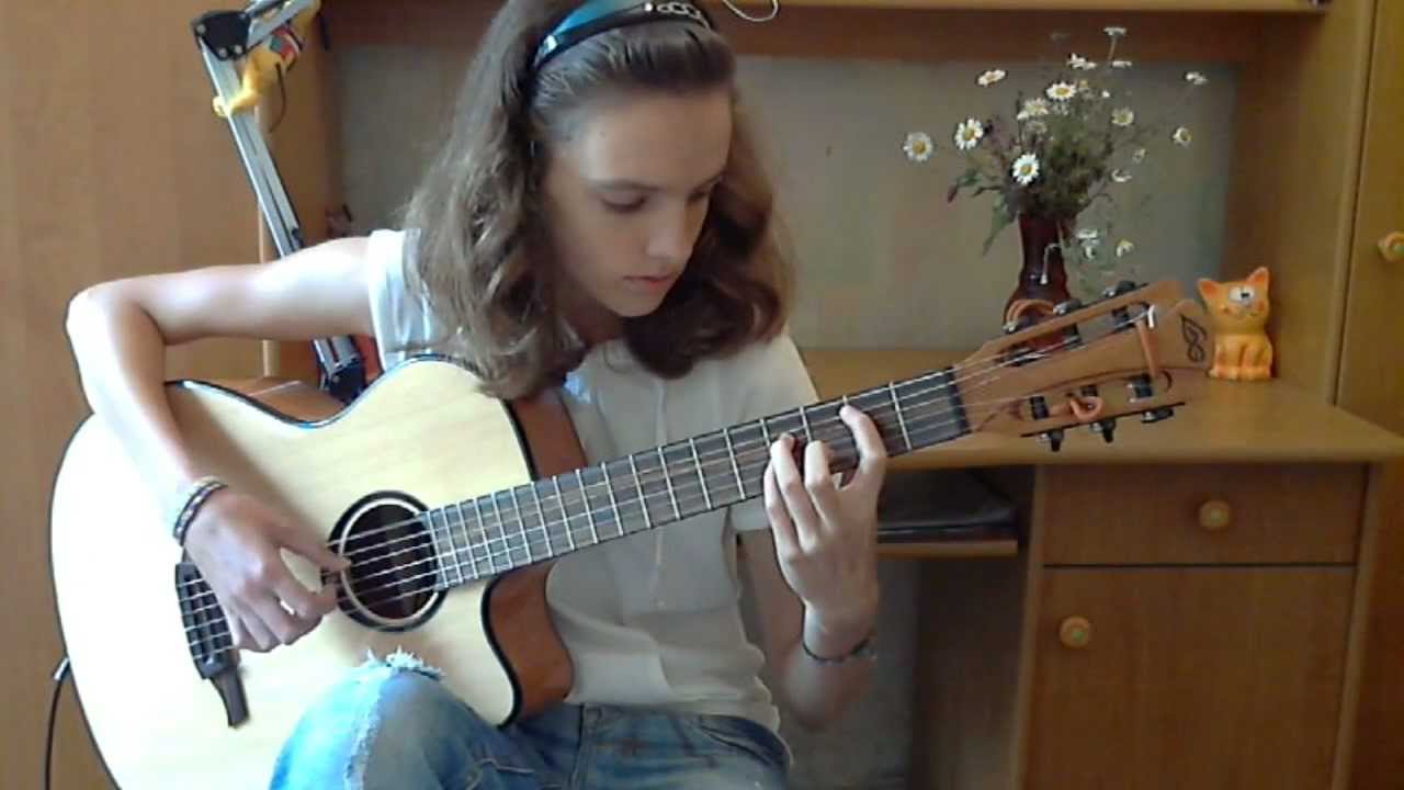 (White Lion) When The Children Cry - Alina Vlasova fingerstyle guitar cover