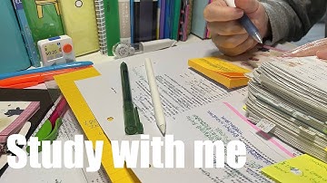 STUDY WITH ME 2hrs | Background noise,no music,no break | ASMR | real time｜motivation