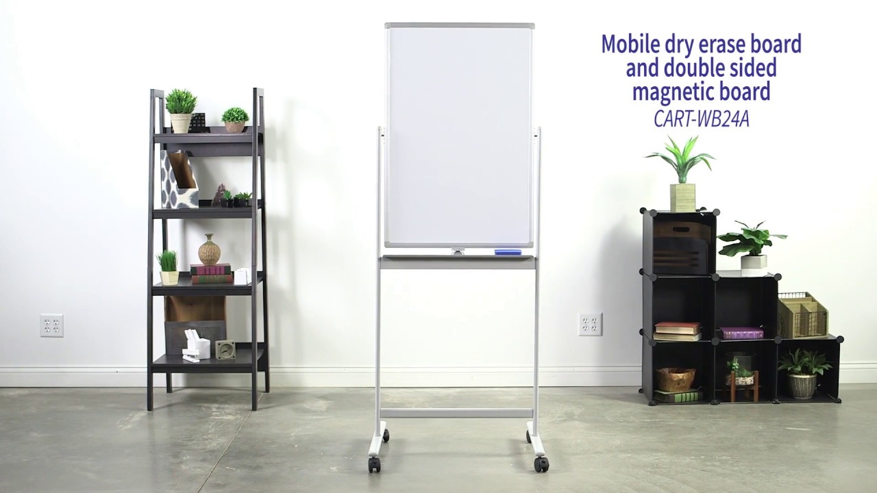 Mobile Double Sided Whiteboard – VIVO - desk solutions, screen mounting,  and more