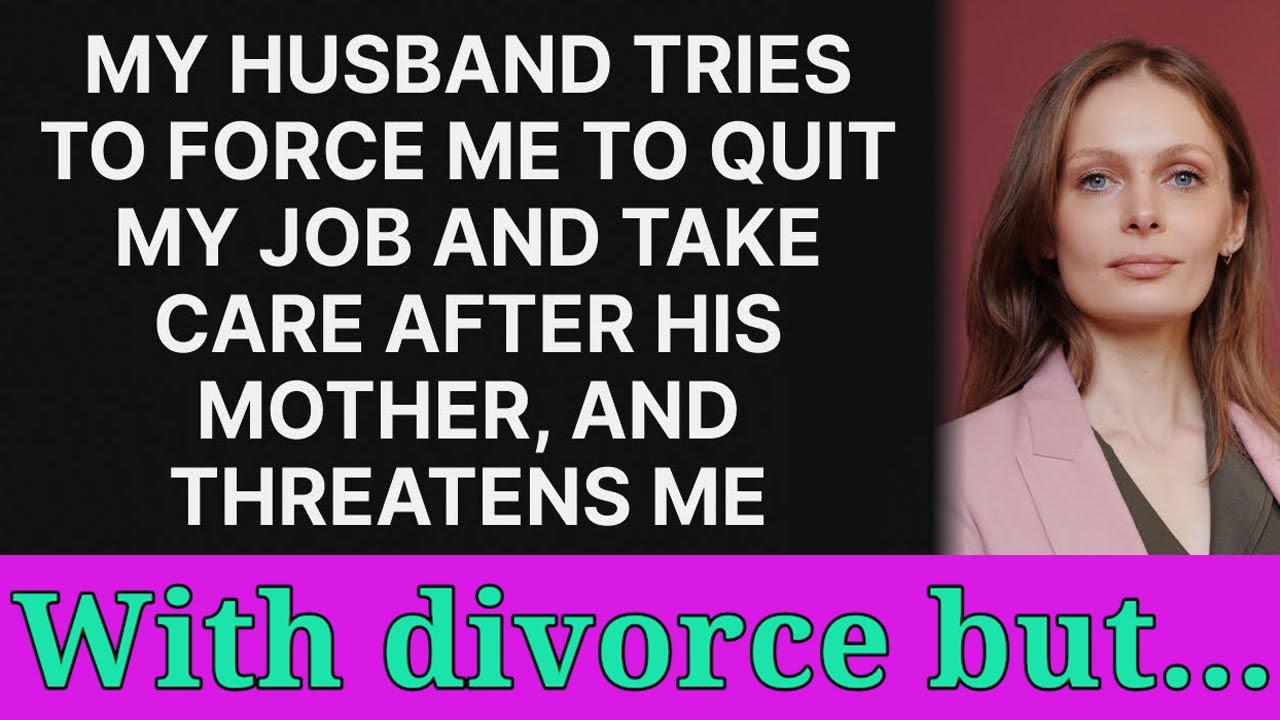 My husband insists that I leave my job to take care of his mother and ...