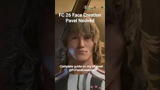 FC 26 Pavel Nedvěd Face Tutorial for Clubs and Career mode.