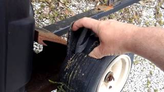 Dry rot tire finally gave up