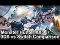 Monster Hunter XX: Switch vs 3DS Graphics Comparison + Frame-Rate Test