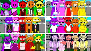 Incredibox Sprunki but INSTAGRAM COLORS in ALL HUMAN Mods
