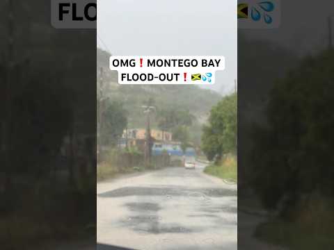 MASSIVE FLOOD in Montego Bay today #jamaica #montegobay #flooding