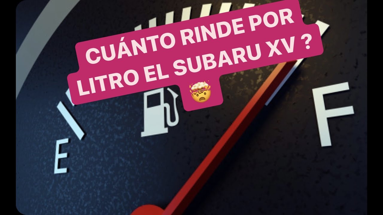 CUÁNTO DA POR LITRO EL SUBARU XV // CROSSTREK ( 1/2 ) YouTube CUÁNTO DA POR LITRO EL SUBARU XV // CROSSTREK ( 1/2 ) YouTube