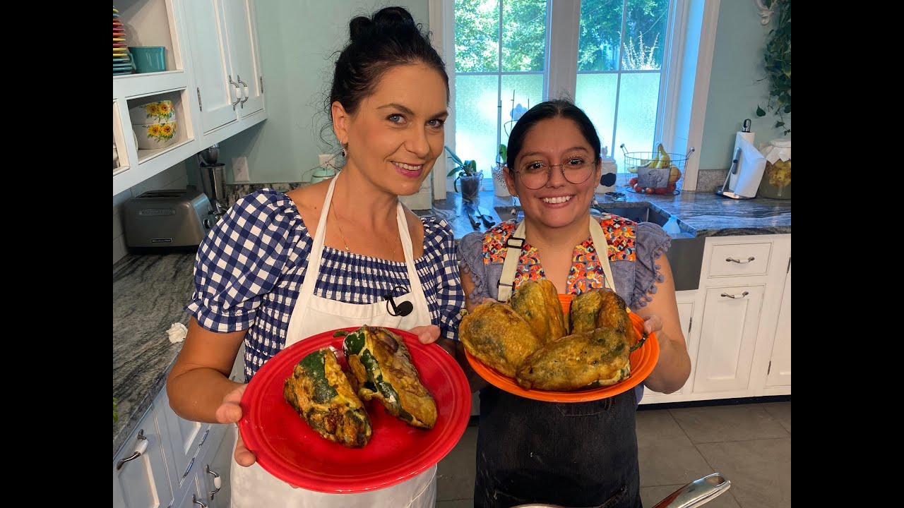 Traditional Mexican Chile Relleno (Stuffed Poblano Peppers) (VIDEO)