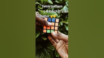 T for Tetris pattern 4x4 / Rubiks cube/