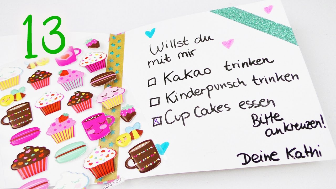 DIY Inspiration Adventskalender 2016 | Päckchen 13 | Eva & Kathi beschenken sich - YouTube