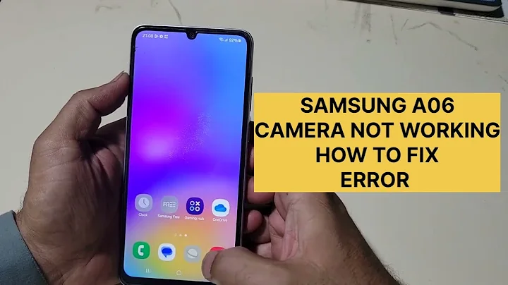 Samsung A06 Camera Not Working How To Fix