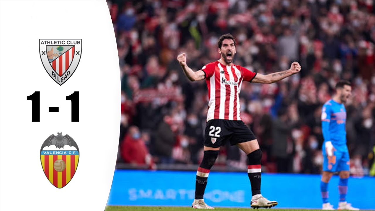 Athletic Club vs Valencia CF 1-1 Resumen y Goles | La Liga Santander ...