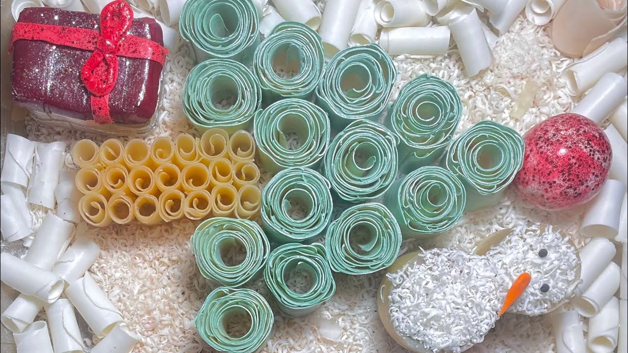 [✨Christmas theme🎄] Asmr Soap crushing compilations