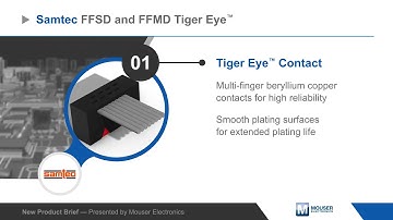 Samtec FFSD/FFMD Tiger Eye™ Flat IDC Ribbon Cables — New Product Brief | Mouser Electronics