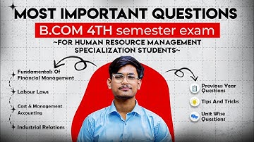 B.Com 4th Sem | HRM MAJOR🔥(All Subjects) | Most Important Questions+Pyqs | Gauhati University |