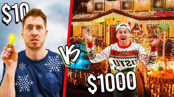 $10 vs $1,000 Christmas Lights! *BUDGET CHALLENGE*