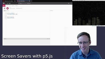 Archived Creative Coding Live Stream, Starry Night Screensaver in P5.js