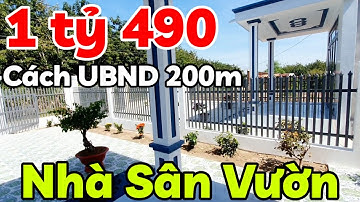 Nhà sân vườn 323m2 mới 100% giá 1 tỷ 490 triệu kế bên UBND trường học Long Chữ Tây Ninh bao giấy tờ