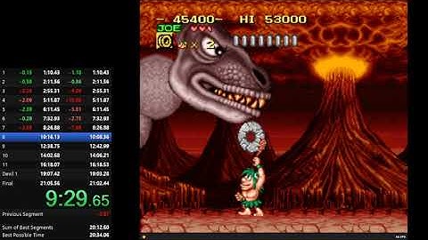 Joe & Mac SNES Speedrun 20:46.45