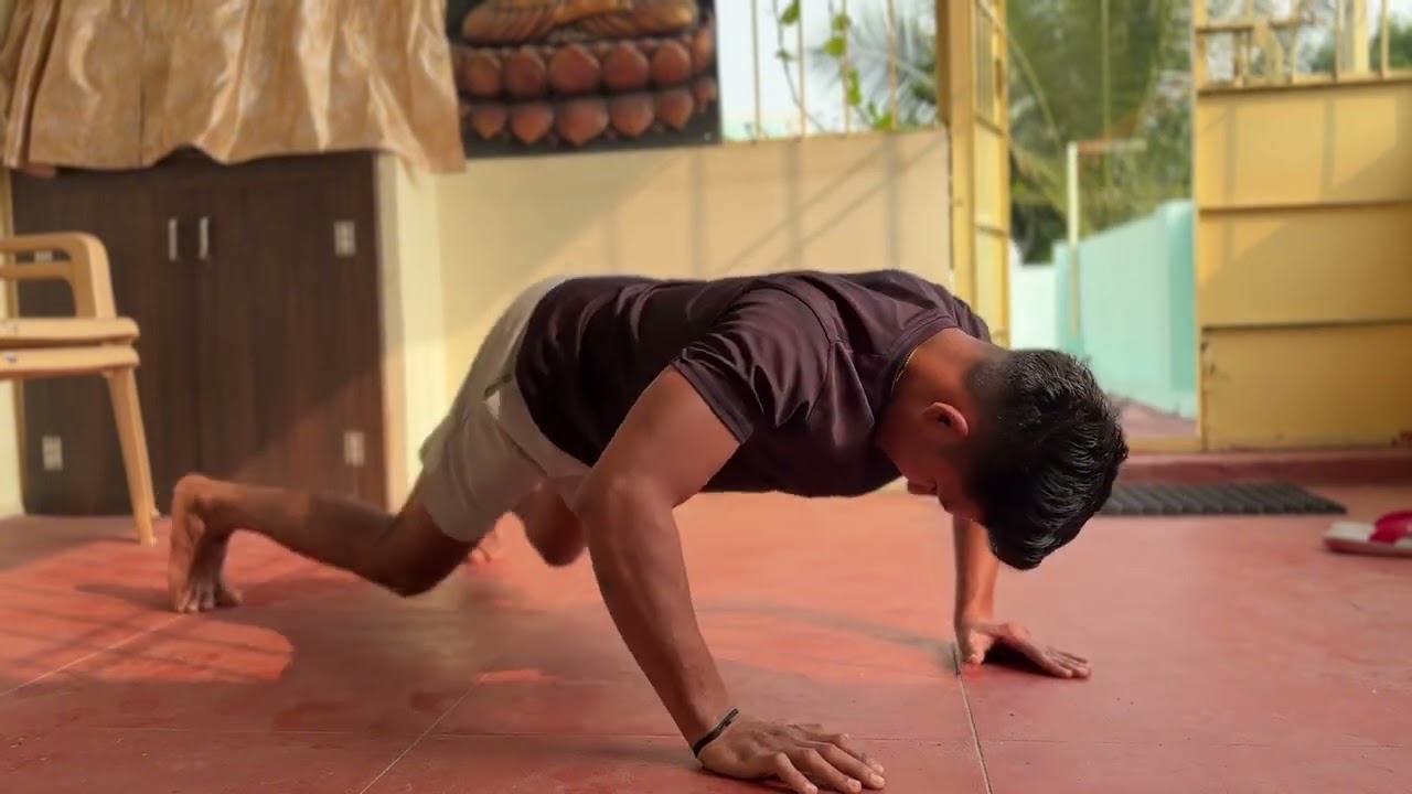 100 push up challenge 😱App kitna Minute mai  karte👇🏻