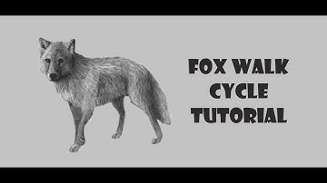 #Animation #3d_animator#Fox_Walk_Cycle_Tutorial                       3d animation of fox walk cycle